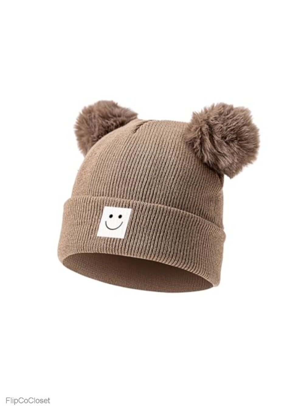Knitted Baby Beanie with Pom Pom Infant Toddler Winter Hat